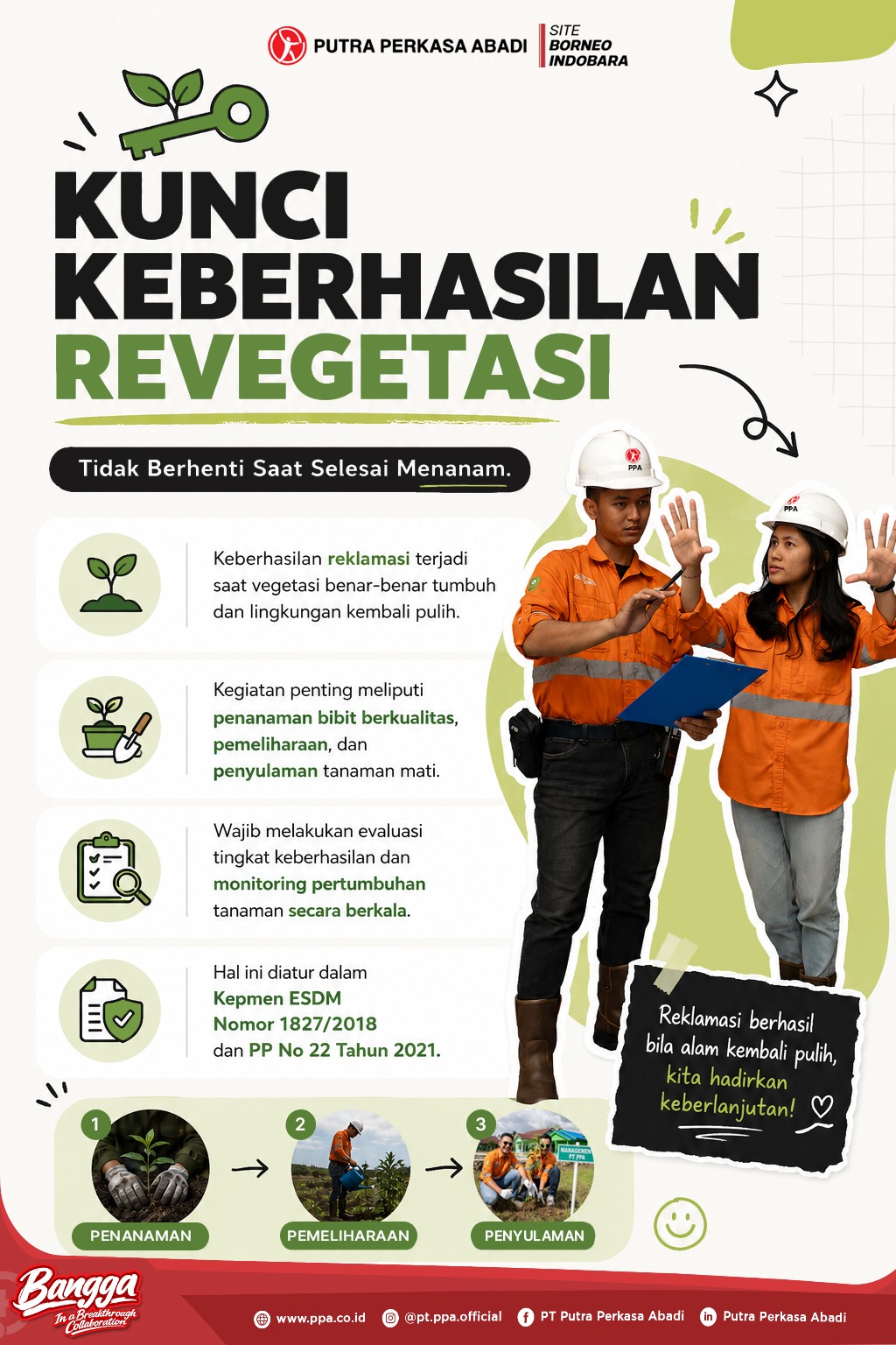 KUNCI KEBERHASILAN REVEGETASI